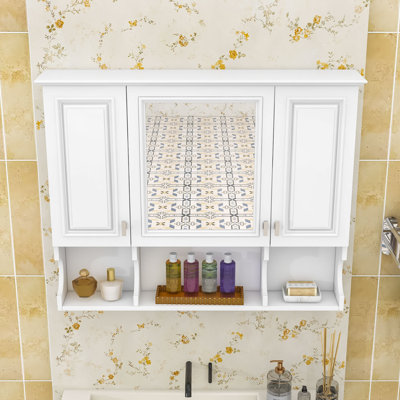 Armoire de salle de bain moderne et minimaliste avec rangement réglable