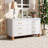 6-Drawer Double Dresser With Solid Wood Frame & Metal Handles, 47.24 L Storage Cabinet-1568553275