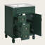 Meuble-lavabo moderne 24 po avec lavabo en céramique, 2 tiroirs, tablette réglable-278047304