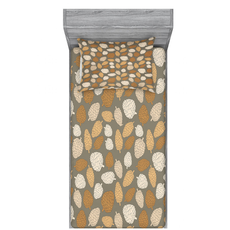 Microfiber Fitted Sheet, Twin Fitted Sheet with 1 Pillowcase