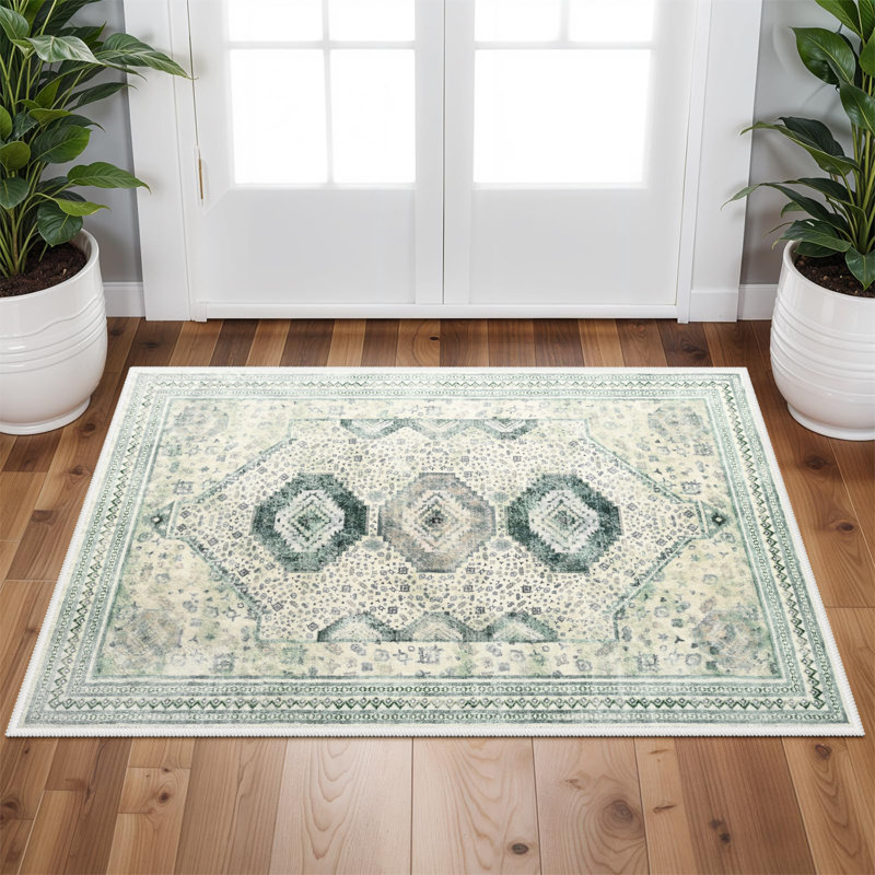 Straub Large Moroccan Rugs Geometric Living Room Rug Washable Bedroom Rug Non-Slip Colorful Vintage Accent Floor Carpet For Home Decor