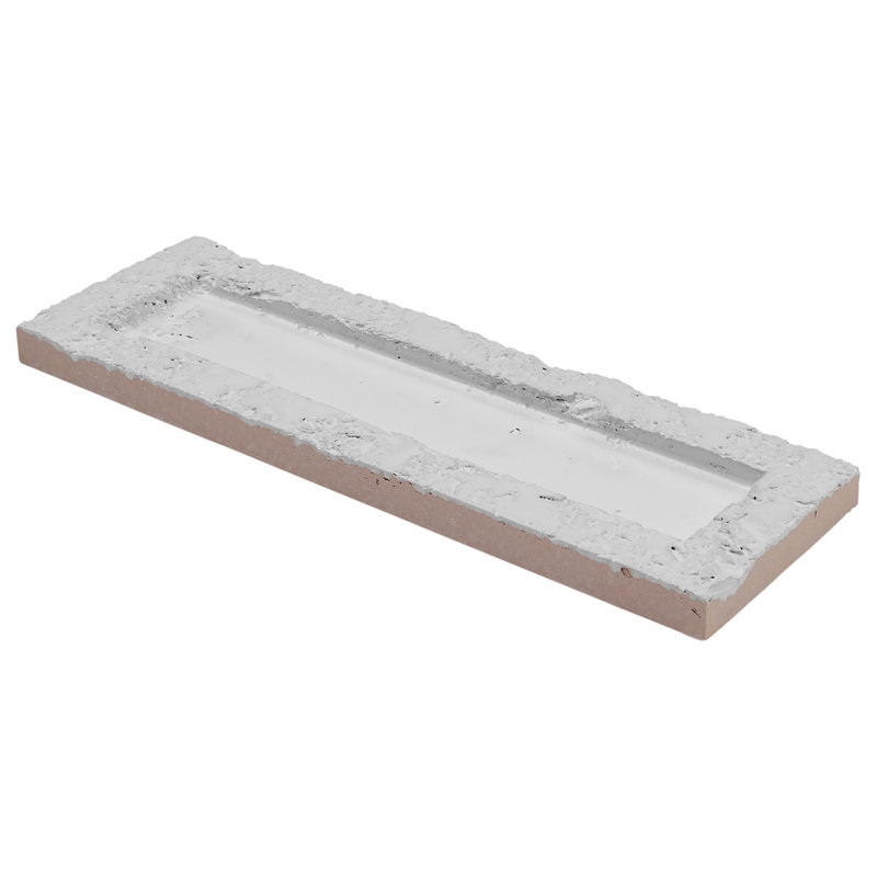 Arlo 3X11 3D Textured Matte Ceramic Wall Tile, Antique White