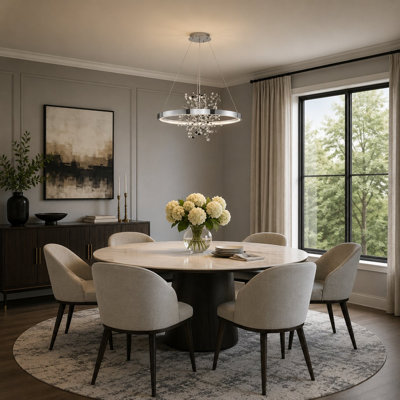 Modern LED Round Confetti Chandelier