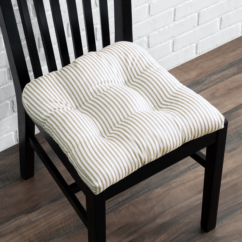 Charis Outdoor 2.5'' Dining Chair Chair Pad, Tan, 2.5" H x 18" W x 18" D