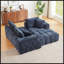 Canapé modulaire surdimensionné en L Chenille, design minimaliste, canapé-lit confortable pour les salons, les appartements et les espaces de réception