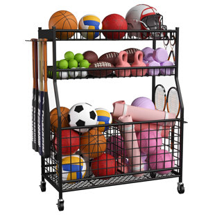Freestanding Sports Storage Rack For Sports Gear
