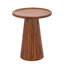  Table d'appoint en bois sculpté - Bois massif, finition naturelle et noire-919161034