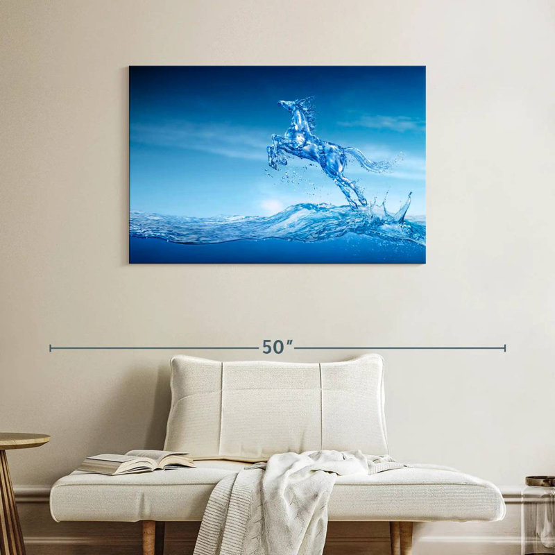 Cheval d'eau, H 26 po x l 39 po