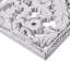 Décoration murale en bois vieilli 2 - Motif de lotus blanc délavé avec finition intérieure exquise pour les espaces intérieurs