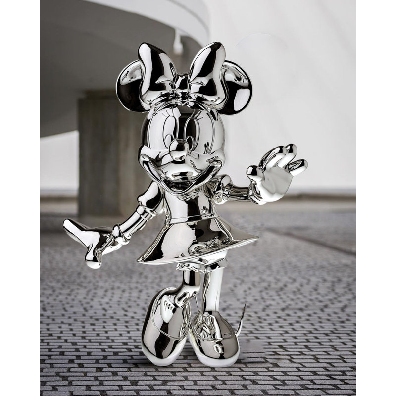Minnie Mouse WELCOME, Resin, 14" H x 29" W x 23" D, Pink