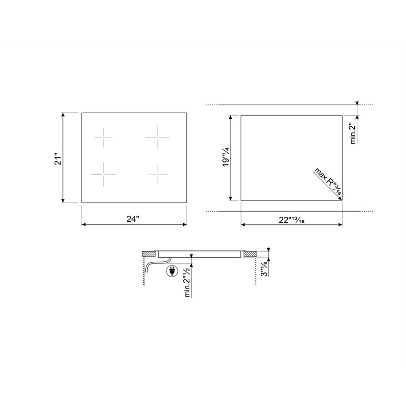 24" Induction Cooktop