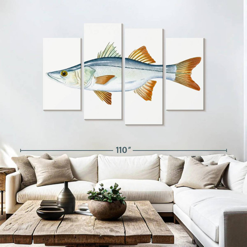 Brampt Snook, 54" H x 84" W