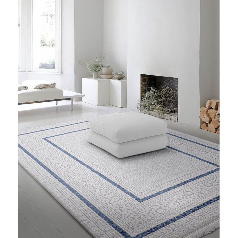 Jarma Tencel Geometric Indoor Rug, Rectangle 6'7" x 9'7"