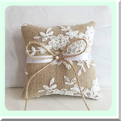 Rustic Wedding Ring Bearer Pillows for Ceremonies