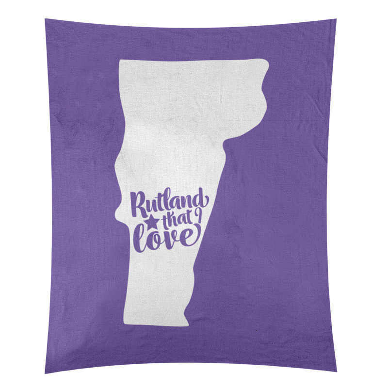 Tapisserie murale «Rutland Vermont Love», H 27,5 po x l 37,5 po, Mauve