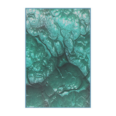 Tapis de zone verte à motifs aqua