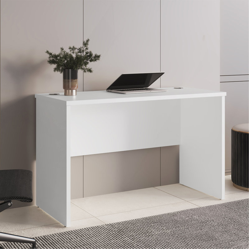 Bureau d'écriture, H 30 po, Blanc