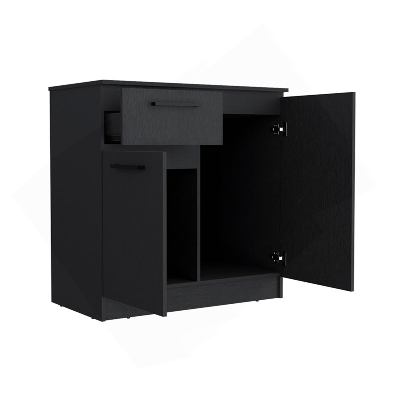 Commode Carlin, chambre à coucher, noir