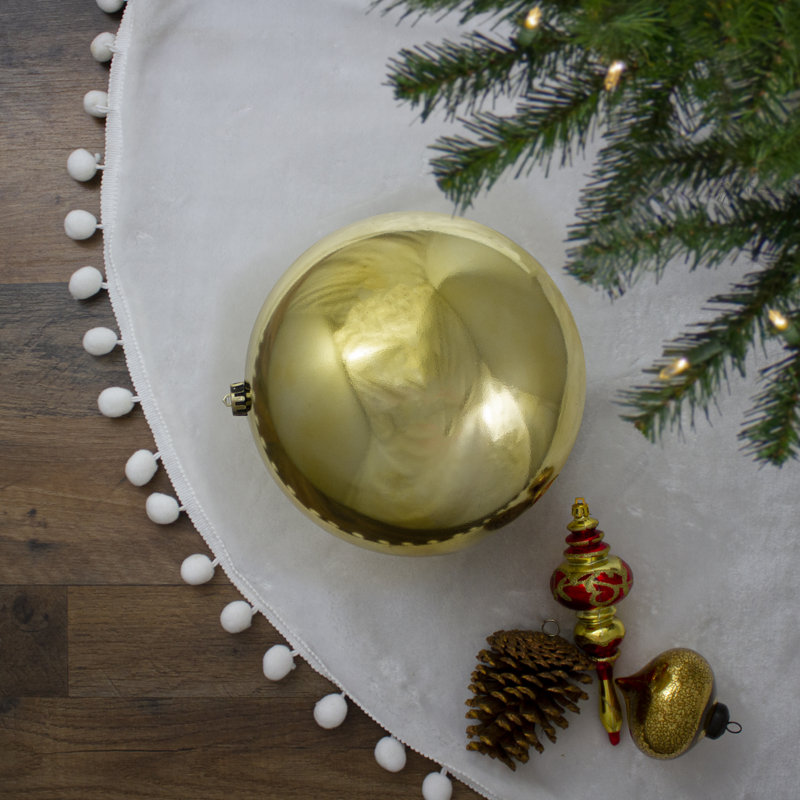 Boules de Noël Bubblegum incassables à 4 finitions, H 4 po x l 4 po x P 4 po, Or
