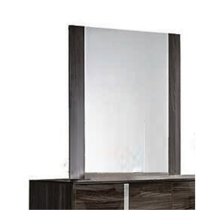 Miroir de salle de bain/meuble-lavabo moderne Metter, Gris