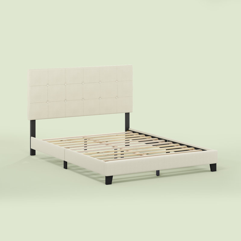Magin Upholstered Platform Bed, Queen, Linen