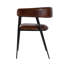 Dallas 19.5" Seat Height Leather and Iron Dining Chair