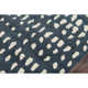 Glory Abstract Handmade Tufted Wool Dark Blue/Ivory Area Rug