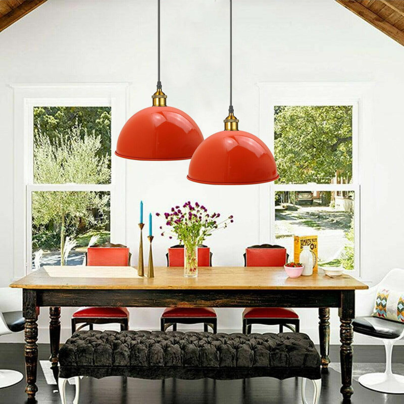 - Light Dome Pendant, Orange