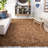Assar Handmade Shag Light Gold Area Rug-28923594