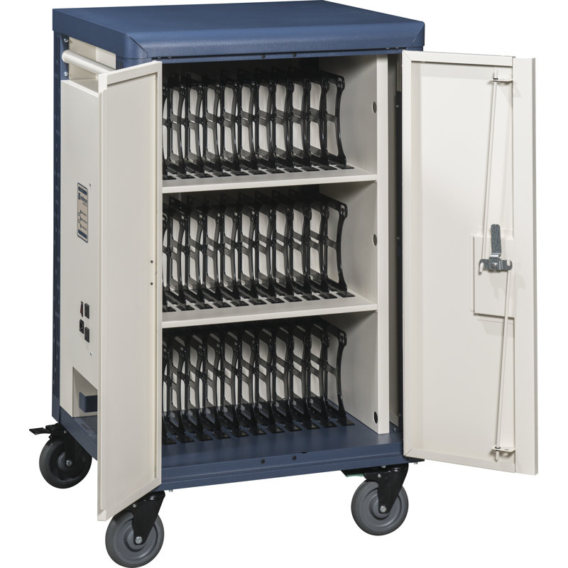 42.79'' H x 26.41'' W 1 Laptop/Tablet Storage Cart with Wheels