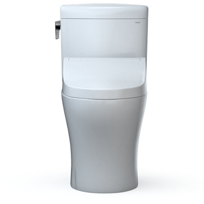 Toilette allongée deux pièces à double chasse 1,28 et 0,9 GPF TOTO® WASHLET® + Aquia IV® avec siège de bidet C5, blanc coton