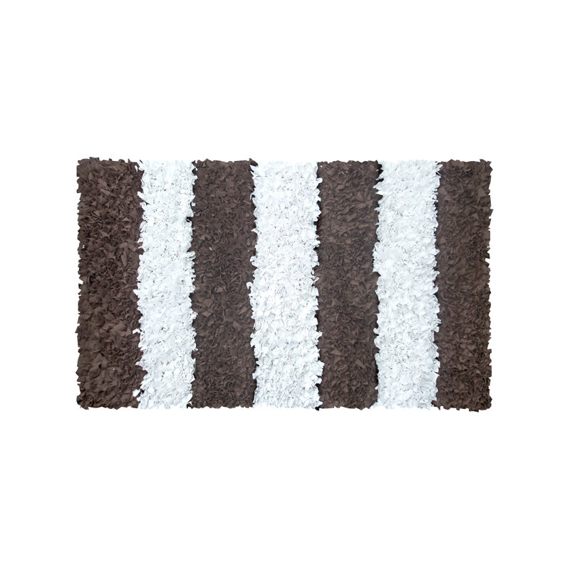 Cotton Striped Indoor Rug, Rectangle 2'8" x 4'8"