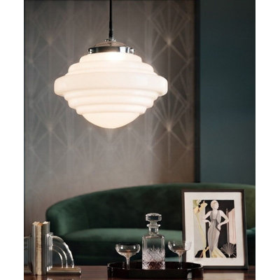 1 - Light Chrome Geometric Pendant