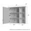 Armoire à pharmacie avec miroir et 2 tablettes fixes l 34 po x H 30 po-70377466