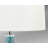 Foligno 27 in. Aqua Blue with Silver Flecks Table Lamp