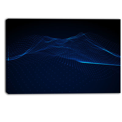 " 3D Wave Glowing Particles "