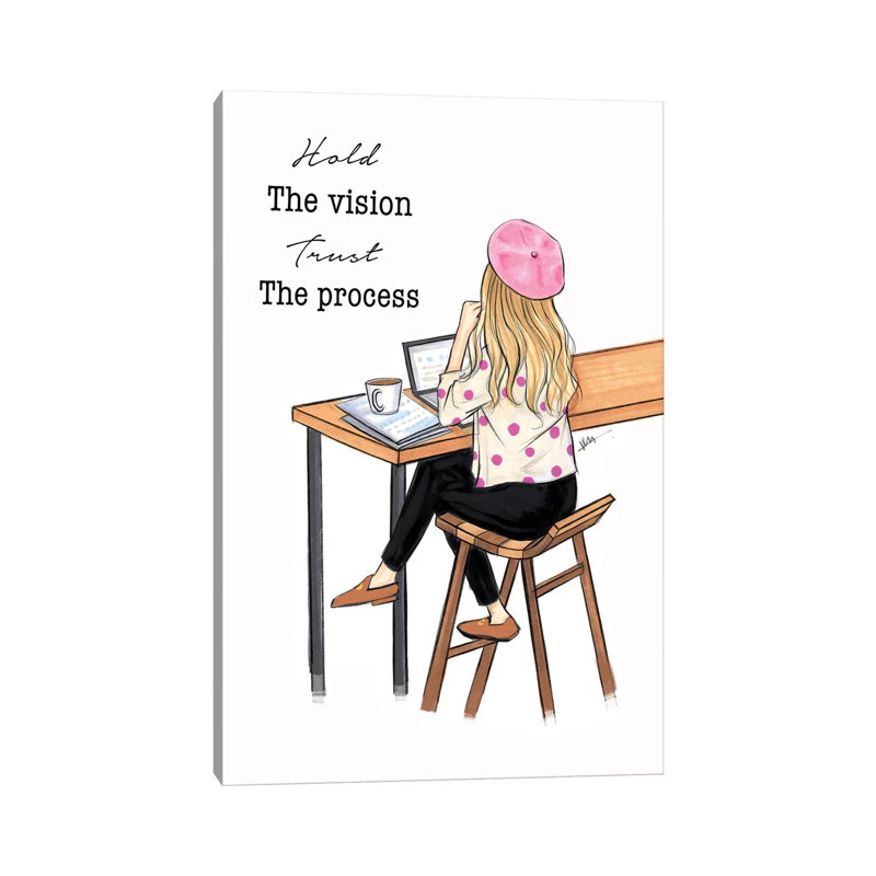 «Hold the vision» par Rongrong DeVoe, impression sur toile tendue, H 40 po x l 26 po x P 1,5 po