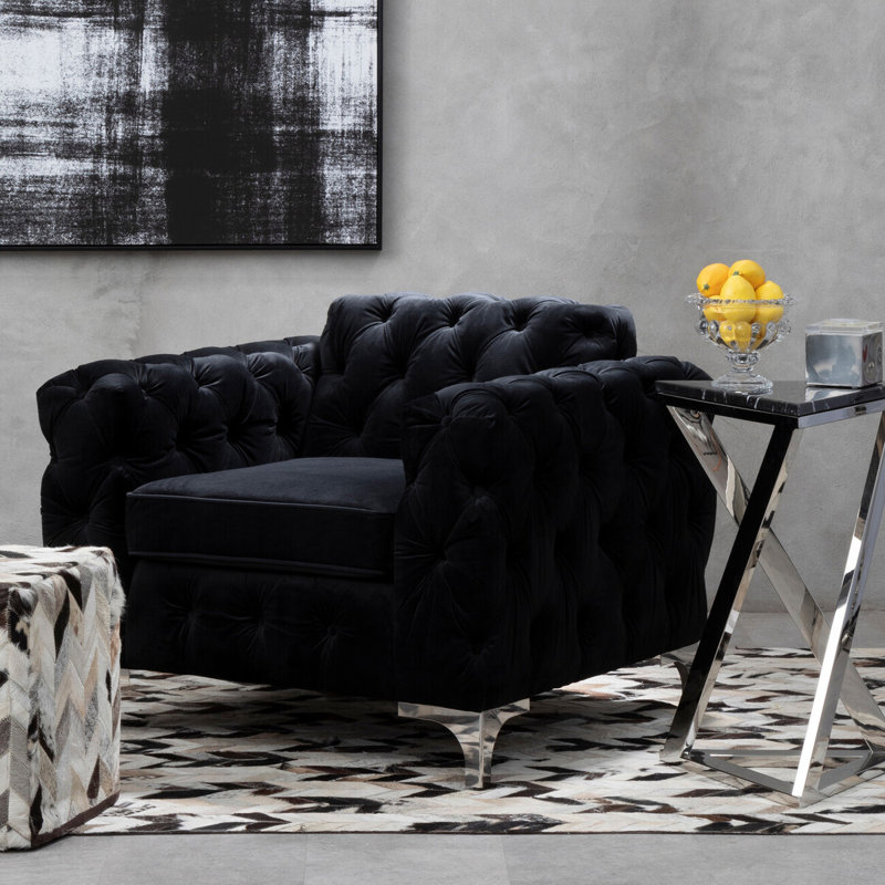 Oden Velvet Armchair