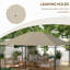 - Abri de jardin d'extérieur 10 pi x 13 pi de remplacement, kaki avec ventilation et auvent de drainage