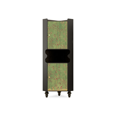 Armoire de coin en bois massif