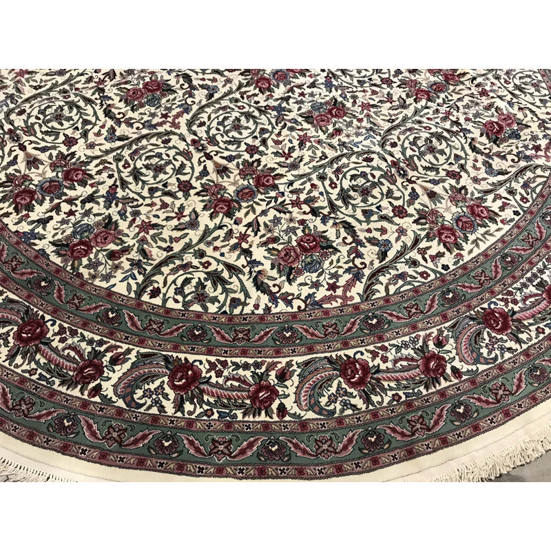 Wool Oriental Area Rug in Ivory