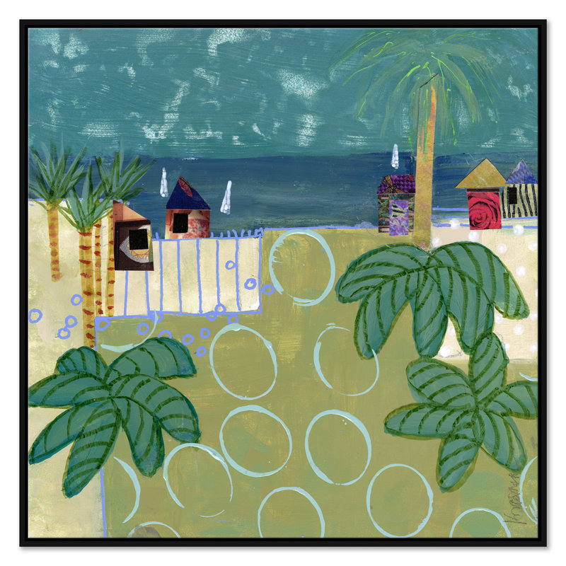 Lakeside Print by Jill Krasner Soicher Marin, Black Framed