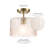 Deshonda Glass Semi Flush Mount