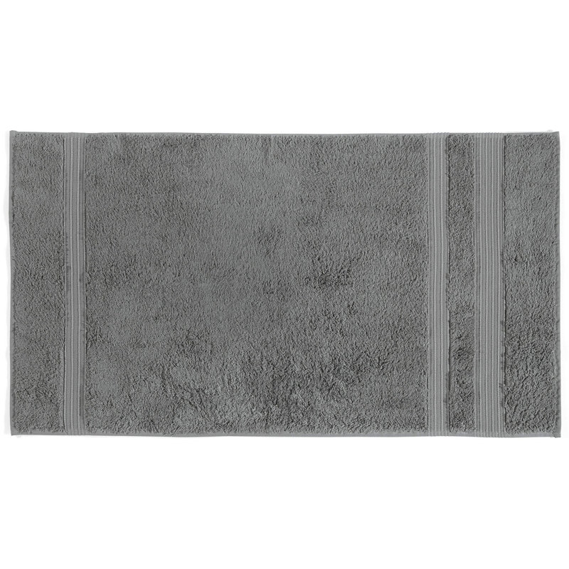 Débarbouillette de qualité supérieure, 60% coton / 40% bambou, 20 x 35,4 pouces | 685 g / m², doux et absorbant | Lavable à la machine, couleur anthracite | Idéal pour le spa, la salle de bain et l'utilisation quotidienne, séchage rapide et durabilité
