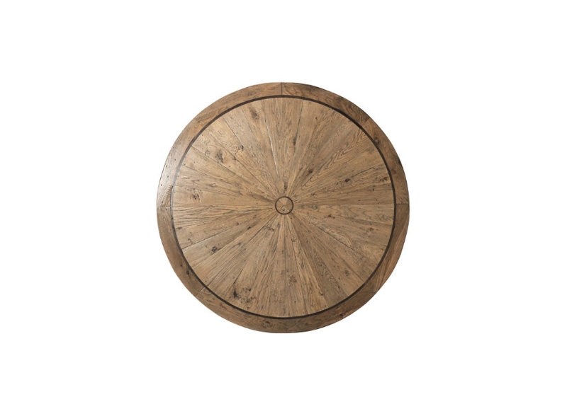 Echoes Round Solid Wood Dining Table, 30" H x 64" L x 64" D