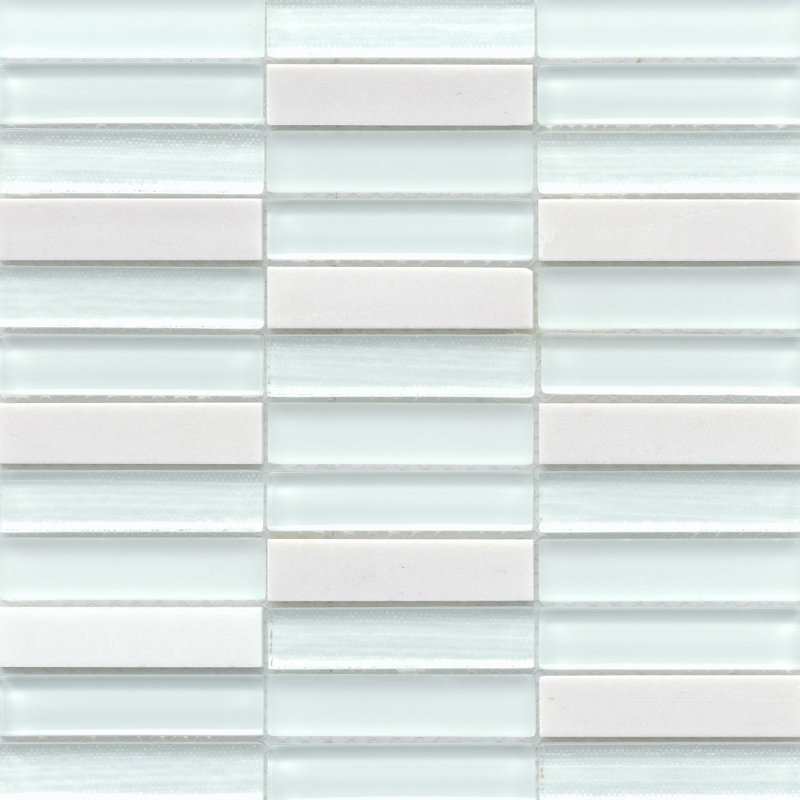 Illumina S&Gb Flare 12 in. x 12 in. Glossy Glass Wall Tile (10.56 sq. ft./Case), Flare