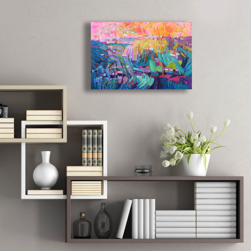  «Mountain Dream» par Dorothy Fagan, art mural en verre acrylique, H 16 po x l 24 po