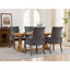 Upholstered Chenille Fabric Accent Dining Chair, Curved Solid Wood Legs, Elegant Tufted Club Dining Room Kitchen Room Arm Dining Chair, Single Pack-125102695
