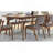 Marcella Dark Walnut Mid-Century Rectangle Dining Table