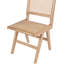 Chaise d'appoint à dossier plein en bois massif Abraxas-478732987